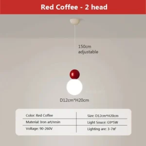 Luminária Pendente Estilo Nórdico para Sala e Quarto - Decoração Moderna