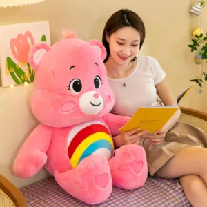 Urso de Pelúcia Kawaii 30cm Care Bears Arco-Íris - Presente Perfeito