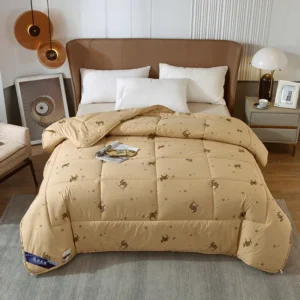 Edredom Duplo de Lã de Camelo Quente para Inverno - 150x200cm a 220x240cm - edredom de lã de camelo, 200x230cm 5kg