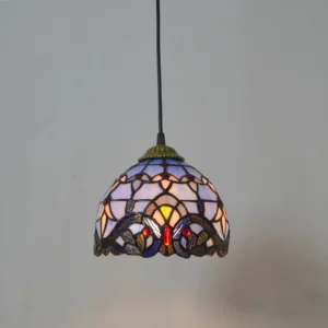 Luminária Pendente Vintage Tiffany para Decoração de Ambientes - 03-D20CM