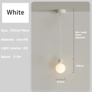 Luminária Pendente Estilo Nórdico para Sala e Quarto - Decoração Moderna