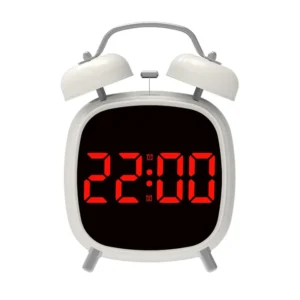 Despertador Digital com Controle de Voz e Função Soneca - LED Moderno - VERMELHO