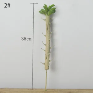 Cacto Cilíndrico Artificial Grande para Decoração de Casa e Jardim - 35cm