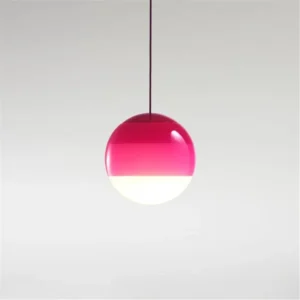 Lustre LED Moderno com Bolas de Vidro Coloridas para Sala e Quarto