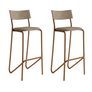 Kit 2 Banquetas Altas Cozinha Balcão 1747 Carraro Rose