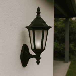 Luminária Arandela Colonial Vintage Clássica Parede Externa Jardim p LED Sextavada Decorativa Retro