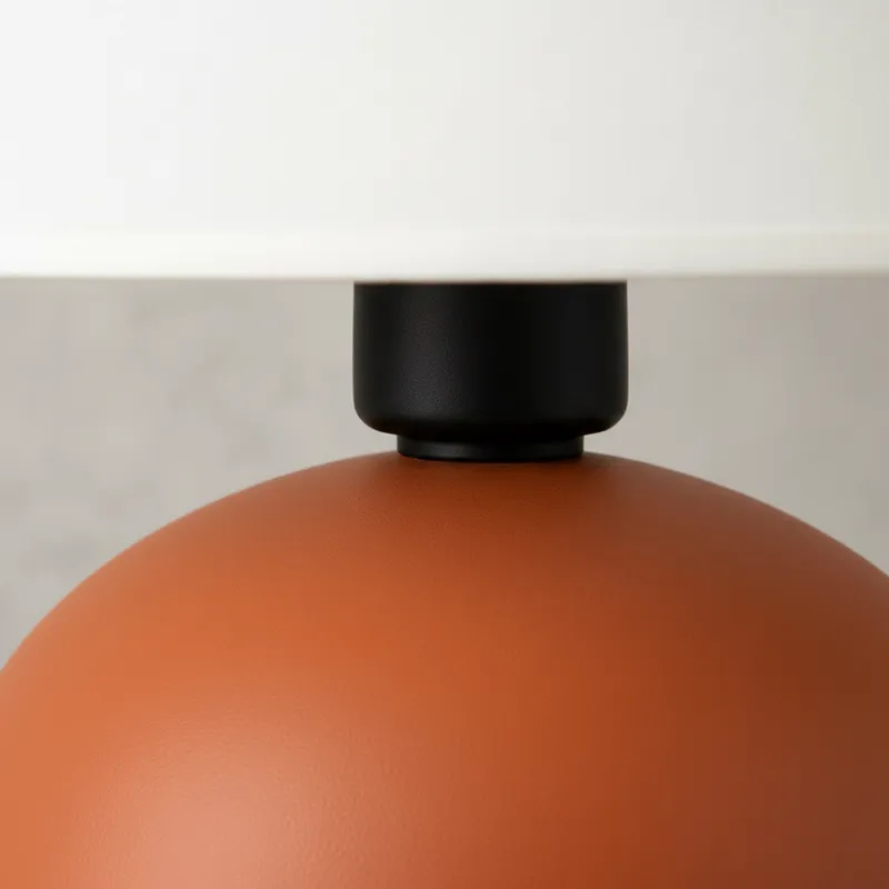 Abajur Luminaria De Ceramica Com Cúpula Sala Quarto Ambiente Decoração Infantil Adulto Cor Fria