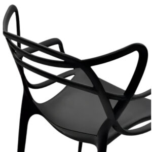 Kit 4 Cadeiras Preta Allegra Para Cozinha/Mesa/Jantar/Varanda