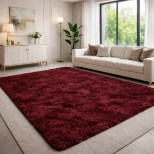 Tapete Peludo, Felpudo De Sala Ou Quarto Luxo 2,00 X 1,50 - Bordo