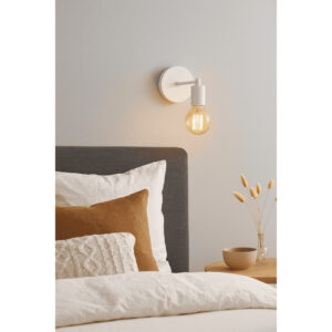 Luminária Arandela De Parede Cabeceira Aramado Moderno Retro 127v/220v - BRANCO