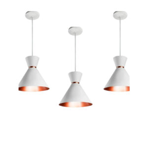 Kit 3 Pendente Luminária Modelo Luxo ALuminio para realçar o Balcão da sua Cozinha Sala Varanda Bar