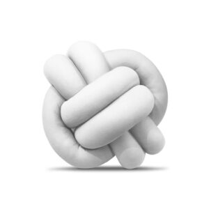 Almofada Nó Nozinho Escandinavo De Luxo - BRANCO