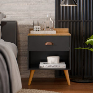 Mesa de cabeceira Pérola pé retrô / moderno - Cores