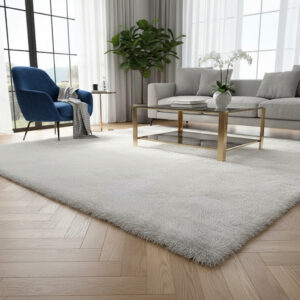 Tapete 2,00 x 1,50 Felpudo Sala Quarto Varias Cores - Branco