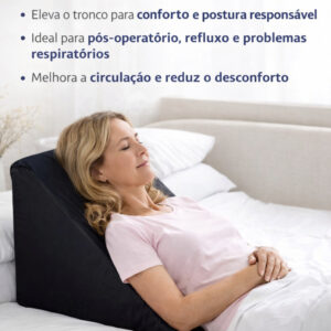Travesseiro Encosto Triangular Anatomico Ortopédico Terapêutico Pós Cirurgico Leitura