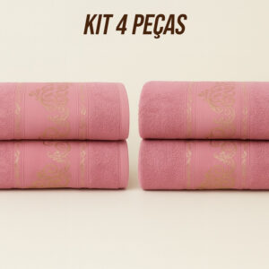 Kit4 Toalhas de Banho Banhão Gigante 100% Algodão – Super Macias, Alta Absorção e Qualidade Premium