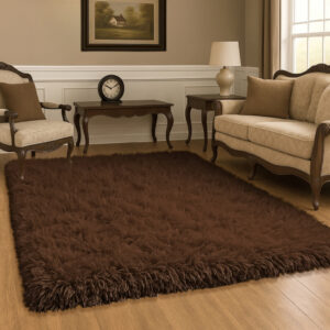 Tapete Sala 2,00 x1,50 Peludo Promoção - Marron