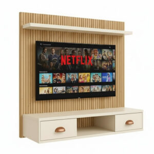 Painel Para Tv 45 Polegadas De Parede Rack 2 Portas Moderno - RIPADO/OFF