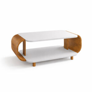 Mesa de Centro MDF Retangular Moderna Decoração Elegante Casa Apartamento Sala de Estar Luxo Estiloso