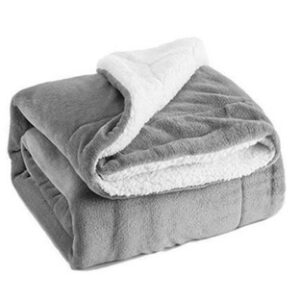 Cobertor Sherpa Dupla Face Bebê Felpuda Pelo Carneirinho Diversas Opções - Cinza
