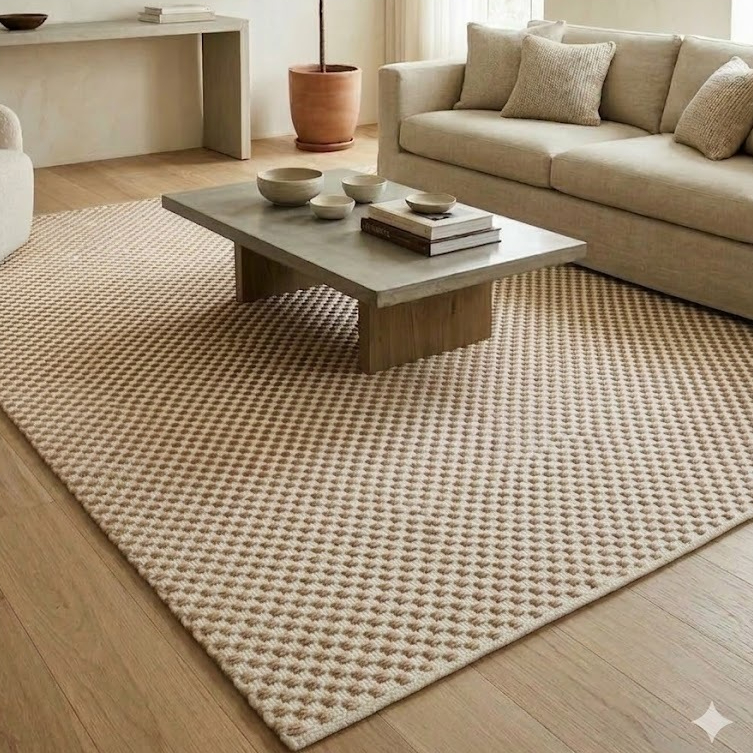 Tapete 100% Algodão 1,40x2,00 Sala Quarto Escritório Grosso