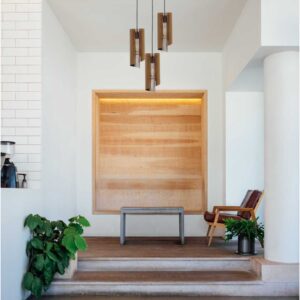 Kit 4 Pendentes Luminária de Teto China (12x32cm)