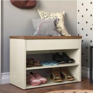 Sapateira Recamier com Assento / Prateleiras e 1 Gaveta Hall - Várias Cores