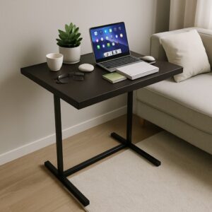 QUEIMA DE ESTOQUE - Mesa de Apoio Cor Preta – Ideal para Notebook e Home Office