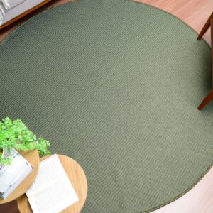 Tapete Redondo Quarto Sala Clinica Recepção Sala Jantar 200x200 - Verde