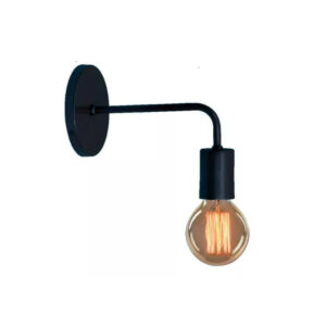 Arandela Parede Vintage Uno Joy Retro Preto Soquete E27 - PRETO