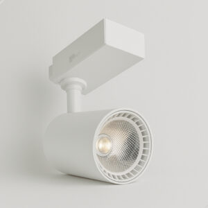 Kit Spot Led 10w 3000k Branco Quente Preto/Branco Trilho Eletrificado Bivolt 110v/220v Direcionável