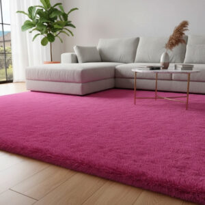 Tapete 2,00 x 1,50 Felpudo Sala Quarto Varias Cores - Pink