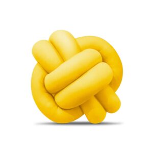 Almofada Nó Nozinho Escandinavo De Luxo - AMARELO