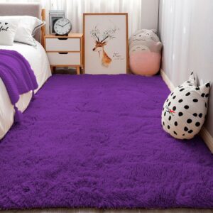 Tapete Quarto e Sala 1,50x1,00 Antiderrapante - Violeta