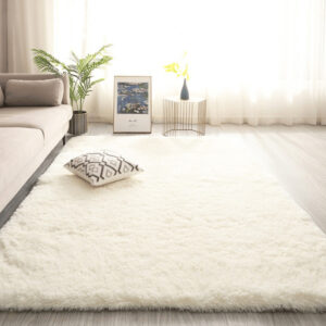 Tapete Quarto e Sala 1,50x1,00 Antiderrapante - Branco