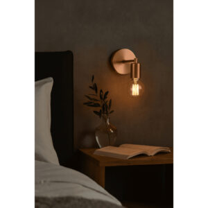 Luminária Arandela De Parede Cabeceira Aramado Moderno Retro 127v/220v - ROSE GOLD