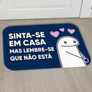 Tapetes Porta Engraçados Decorativo Entrada Antiderrapante 55x35