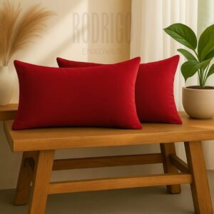 kit 2 Almofadas Baguete 50x30 em Suede 