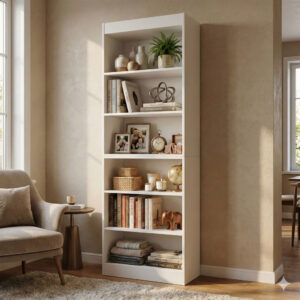 Estante Livreiro Bipartido 1,80m Multiuso 6 Nichos Sala Escritório