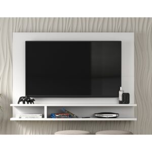 Painel Para Tv Smart 50 Polegadas Com Prateleira Nicho Quarto Sala MILÃO