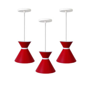 Kit 3 Pendente Luminária Modelo Luxo ALuminio para realçar o Balcão da sua Cozinha Sala Varanda Bar