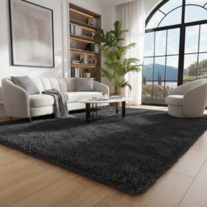 Tapete 2,00 x 1,50 Felpudo Sala Quarto Varias Cores - Cinza