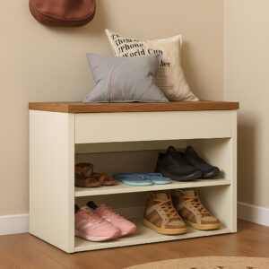 Sapateira Recamier com Assento / Prateleiras e 1 Gaveta Hall - Várias Cores