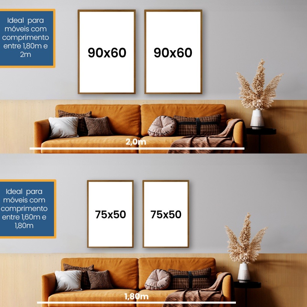 Quadro Abstrato Mármore Azul e Dourado 2 Telas (Díptico) | Decoração Luxo Sala
