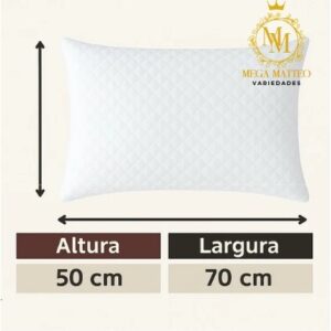 Kit 4 Travesseiros 50x70 Firme Alto Anatômico Antialérgico Matelado Látex Preço De Fabrica Bob