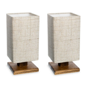 Abajur Luminária De Mesa Quarto Cabeceira Escritório Leitura Moderno Rústico Decoração - KIT 2 ABAJUR