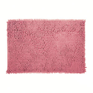 Tapete Peludo para Porta Felpudo Bege Mesclado 40cm x 60cm Antiderrapante Shaggy - Várias Cores - Macarrão Rose