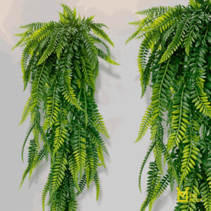 Planta Artificial Pendente 80cm – Samambaia Folhagem Decorativa