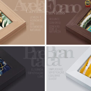 Quadro Decorativo Minimalista Boho Terracota Tons Quentes Para Sala de Jantar Estar Com Moldura