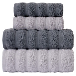 Kit 4 Peças Toalha Requinte | Fio Penteado 100% Algodão | Wiegand